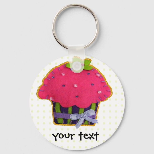 Cute Cupcakes Keychain (Front)
