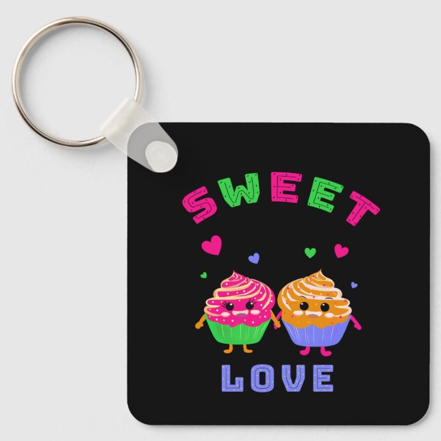 Cute cupcakes keychain (Front)