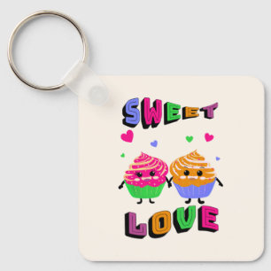 Cute cupcakes keychain