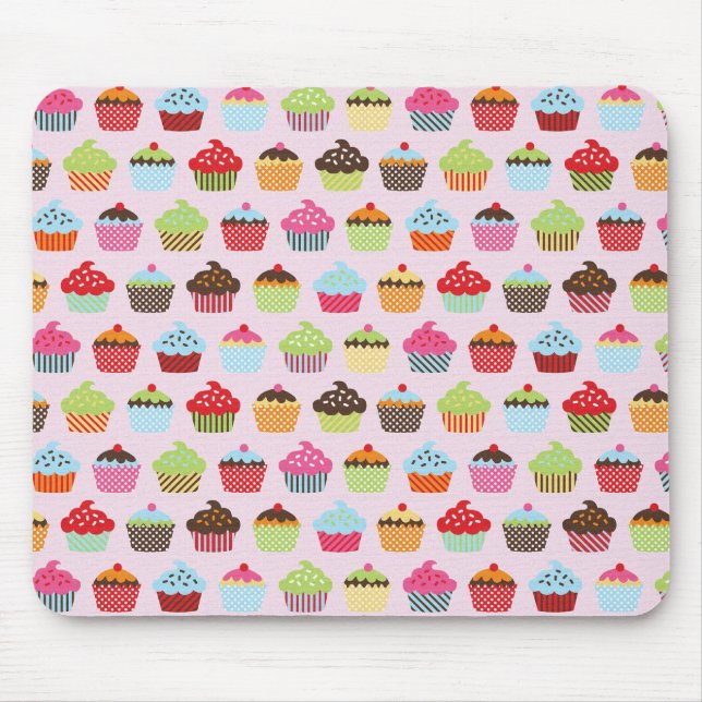 Cute Cupcakes Mouse Pad (Front)