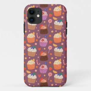 Cute cupcakes pattern iPhone 11 case