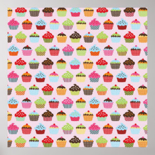 Cute Cupcakes Poster