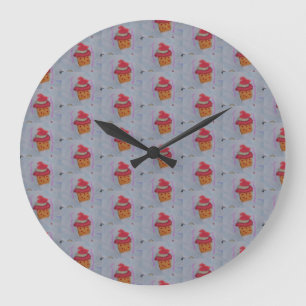 Cute Cupcakes Round Clock