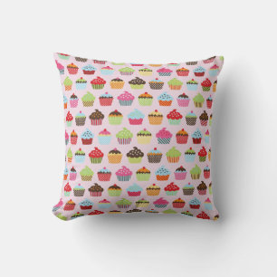 Cute Cupcakes Throw Pillow