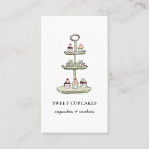 Cute cupcakes Viennoiseries carte de visite