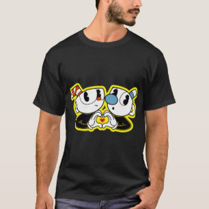 Cute Cuphead and Mugman Premium  T-Shirt