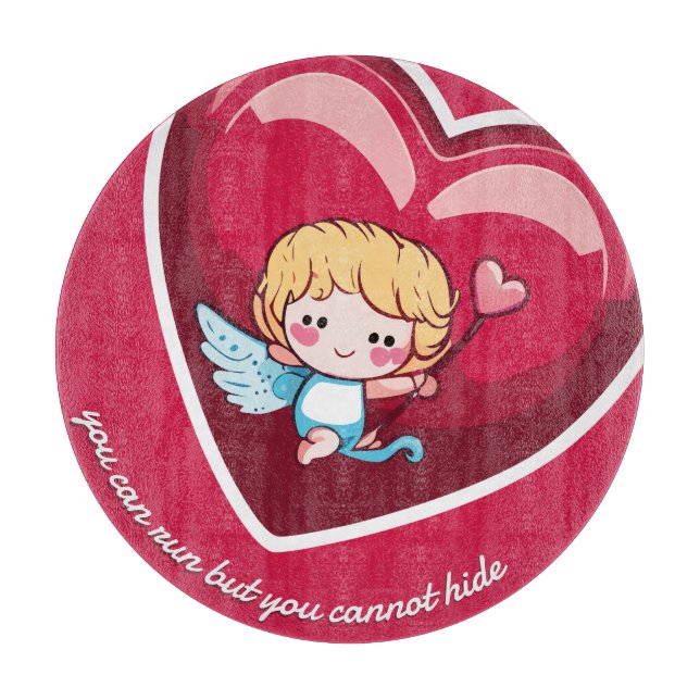 Cute Cupid Cutting Board (Front)
