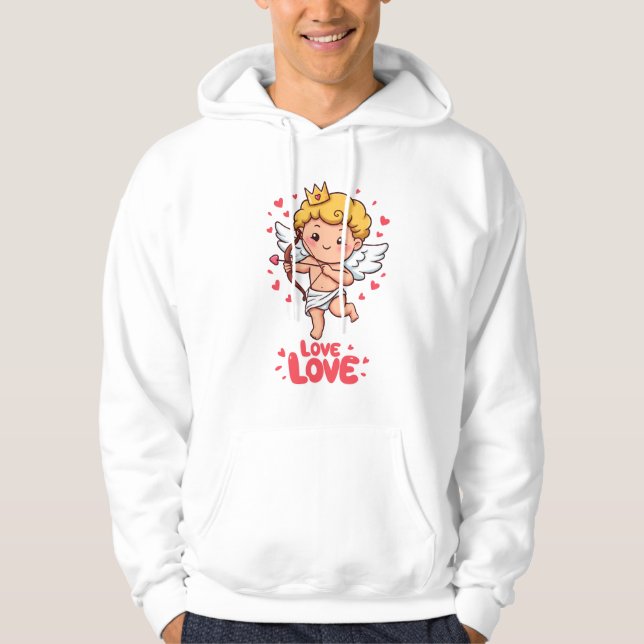 Cute Cupid Love Hoodie (Front)
