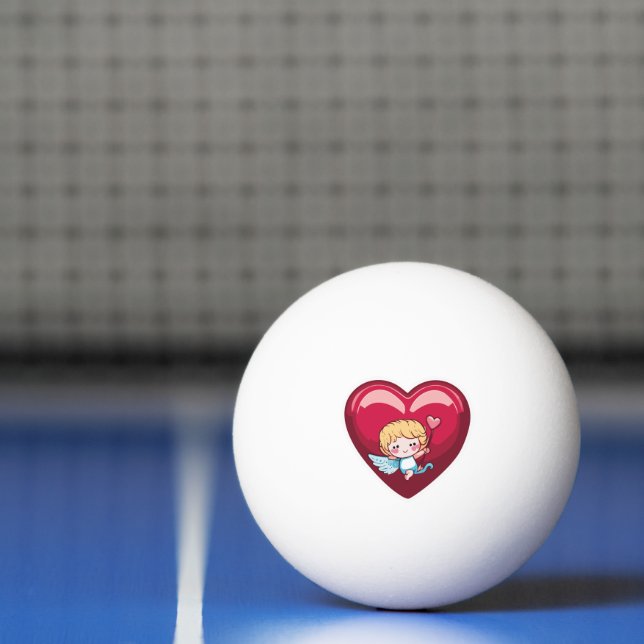 Cute Cupid Ping Pong Ball (Net)
