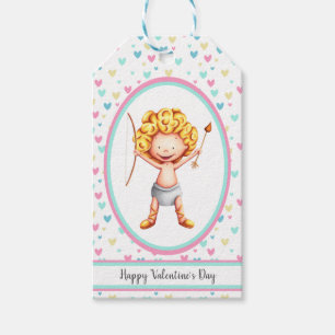Cute Cupid Valentines Day Gift Tags