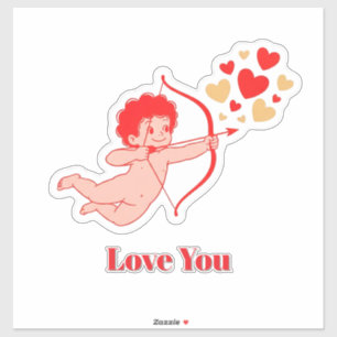 Cute Cupid With Bow And Arrow