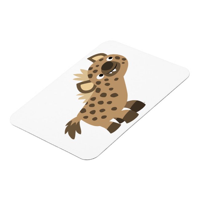 Cute Curious Cartoon Hyena Flexible Magnet (Left Side)
