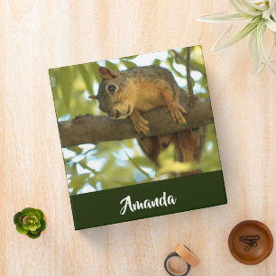 Cute & Curious Squirrel Nature Photography Binder