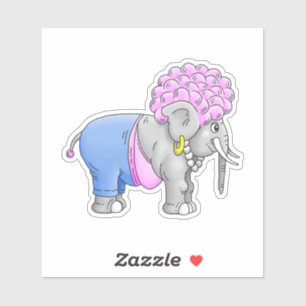 Cute Curly Elephant