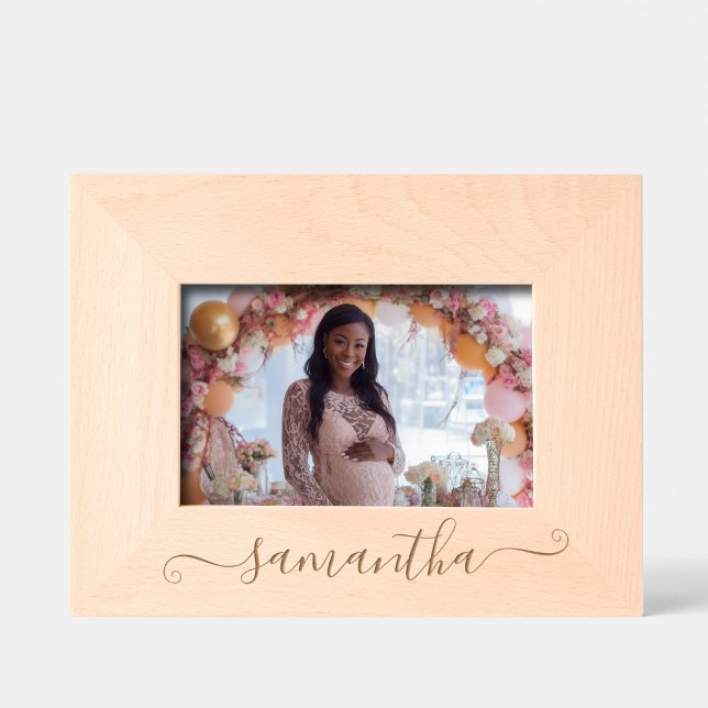 Cute Curly Signature Name Etched Frames (Cute Curly Signature Name Engraved Frames)