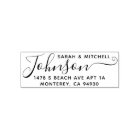 Cute Custom Address Stamp With Script Font