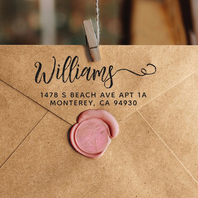 Cute Custom Address Stamp With Script Font (Creator Uploaded)