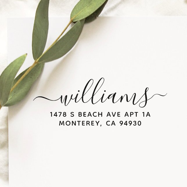 Cute Custom Address Stamp With Script Font (Creator Uploaded)