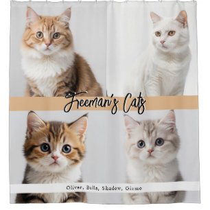 Cute Custom Cat Photo Family