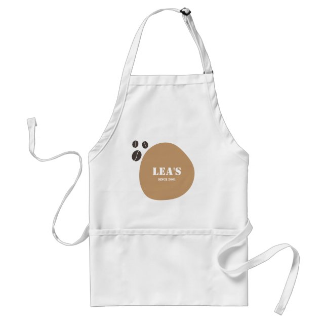 Cute Custom Coffee Beans and Spot Standard Apron (Front)