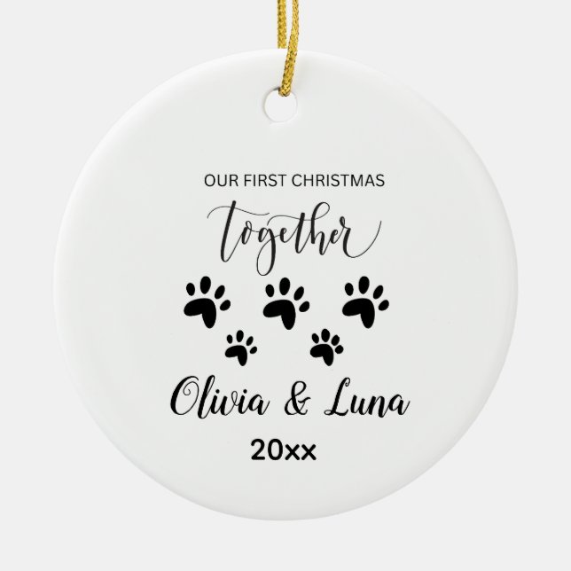 Cute Custom Coffee Cup for Kitten Lovers Ceramic Ornament (Front)