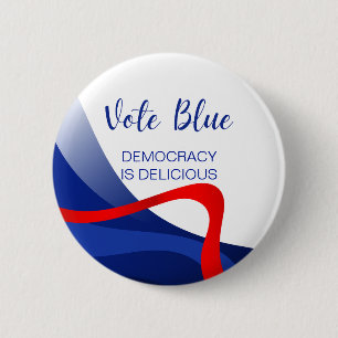 Cute Custom Elegant Democratic Party  2 Inch Round Button
