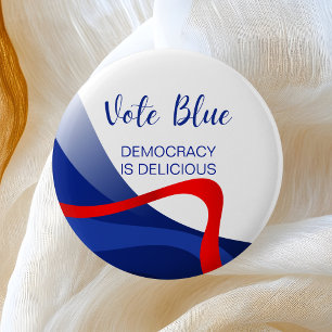 Cute Custom Elegant Democratic Party  2 Inch Round Button