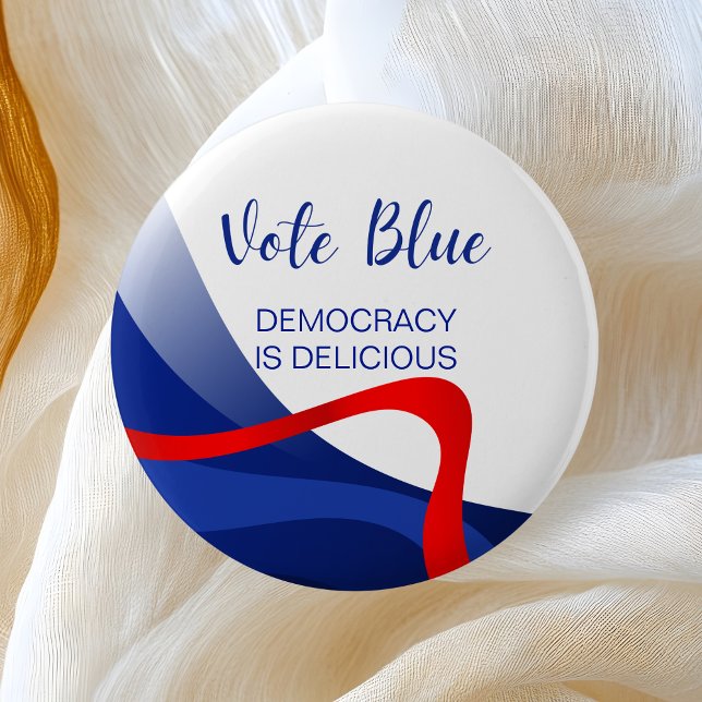 Cute Custom Elegant Democratic Party  2 Inch Round Button (Creator Uploaded)