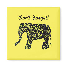 Cute Custom Elephant Magnet