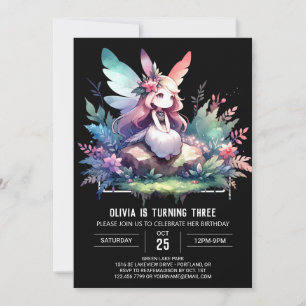 Cute Custom Fairy Birthday Invitation