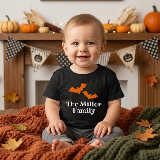 Cute Custom Family Halloween Baby T-Shirt