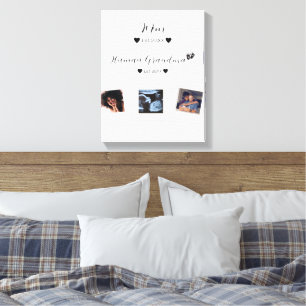 Cute Custom Family Photo Canvas Print