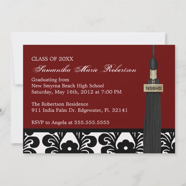Cute Custom Graduation Invitation (Front)