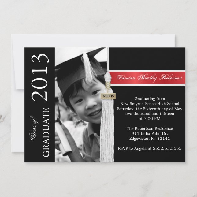 Cute Custom Graduation Invitation (Front)