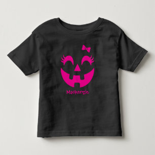 Cute Custom Halloween Jack O' Lantern Toddler T-shirt