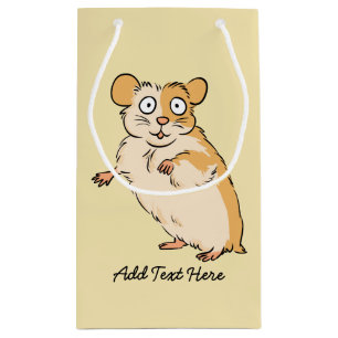 Cute Custom Hamster Graphic Small Gift Bag