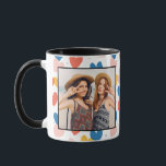Cute Custom Heart Photo Mug<br><div class="desc">Surprise your friend,  mom,  daughter or bff with this custom photo mug.</div>