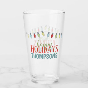 Cute Custom Holiday Christmas Cool Template Glass