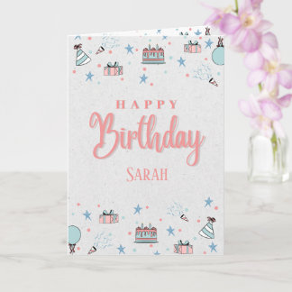 Cute Custom Kid Birthday Card