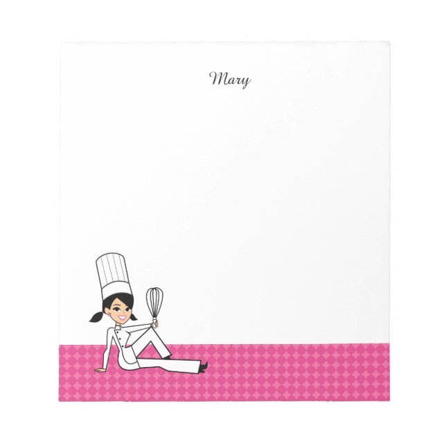 Cute Custom Kitchen Notepad 40 Pages (Front)