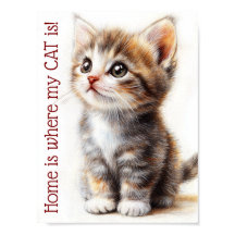Cute Custom Kitten Wall Decoration, Kitty Cat