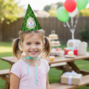 Cute Custom Ladybug & Leaf 5th Birthday Party Hat