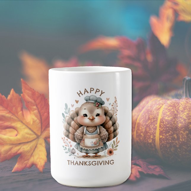 Cute Custom Message Turkey Coffee Mug (Creator Uploaded)