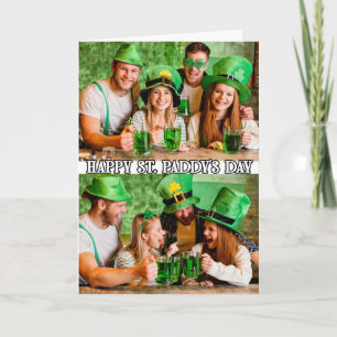 Cute Custom Modern 2-photos Template St. Paddys