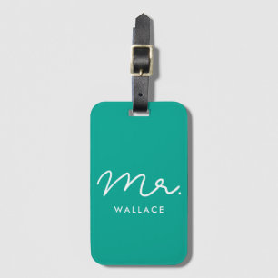 Cute custom Mr Luggage Tag