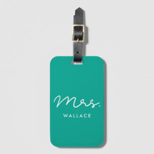 Cute custom Mrs Luggage Tag