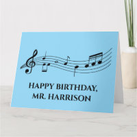 Cute Custom Music Teacher From Class Big Birthday