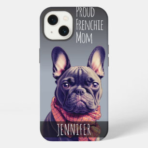 Cute Custom Name French Bulldog iPhone 13 Case