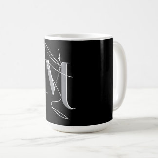Cute Custom name initials Girl Coffee Mug