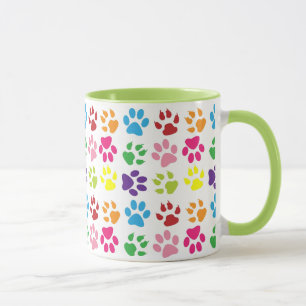 Cute Custom Paw Print Mug